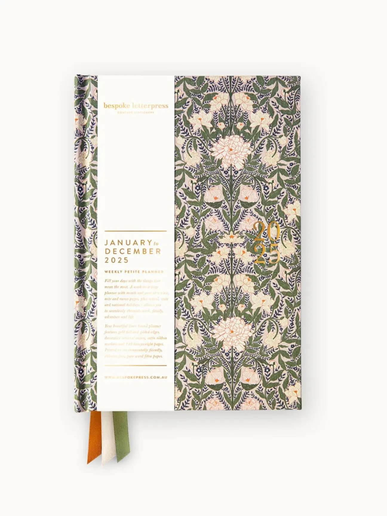 2025 Petite Linen Bound Planner