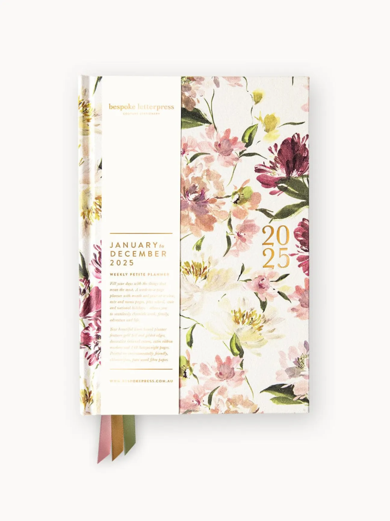 2025 Petite Linen Bound Planner