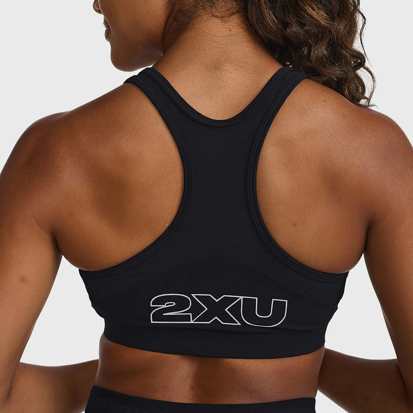 2XU - Motion Zip Bra - Black/White