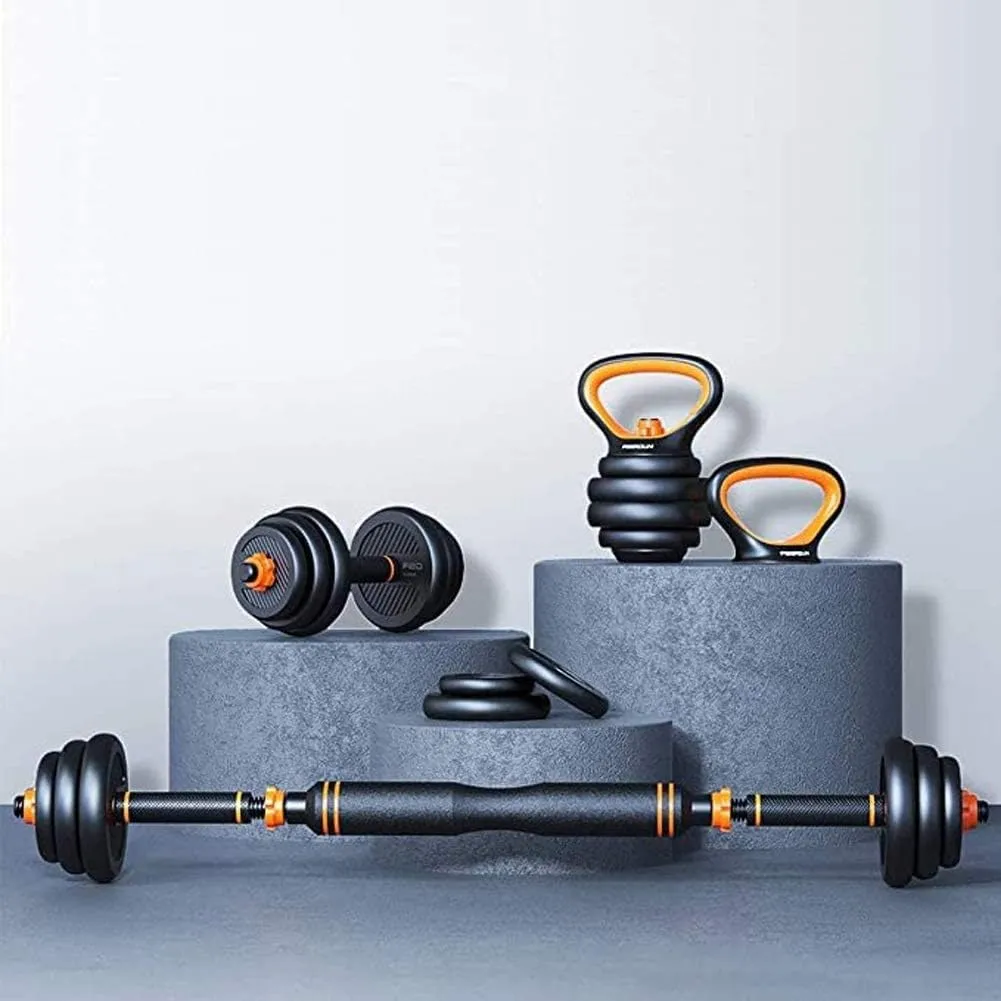 6-in-1 Adjustable Dumbbells Barbell Set (40Kg)