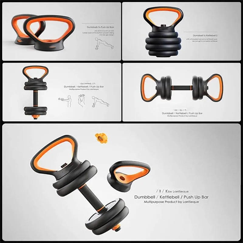 6-in-1 Adjustable Dumbbells Barbell Set (40Kg)