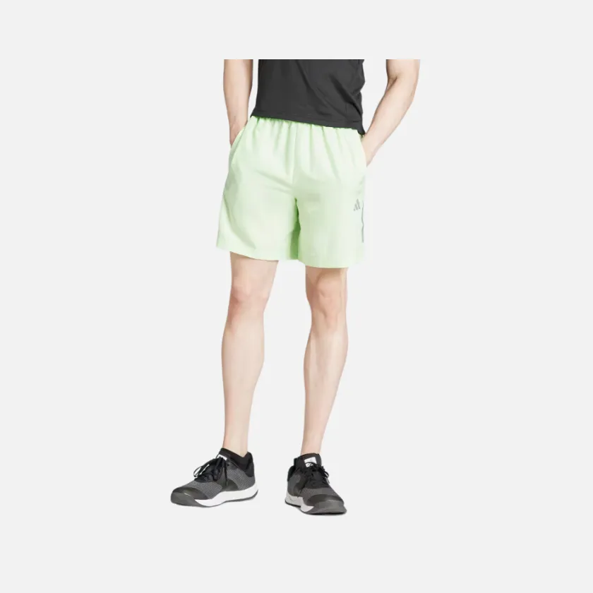 Adidas Gym Training Woven Men's Running Shorts -Semi Green Spark