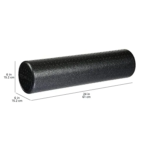 Amazon Basics High-Density Round Foam Roller for Exercise and Recovery - 36 Inch, Black