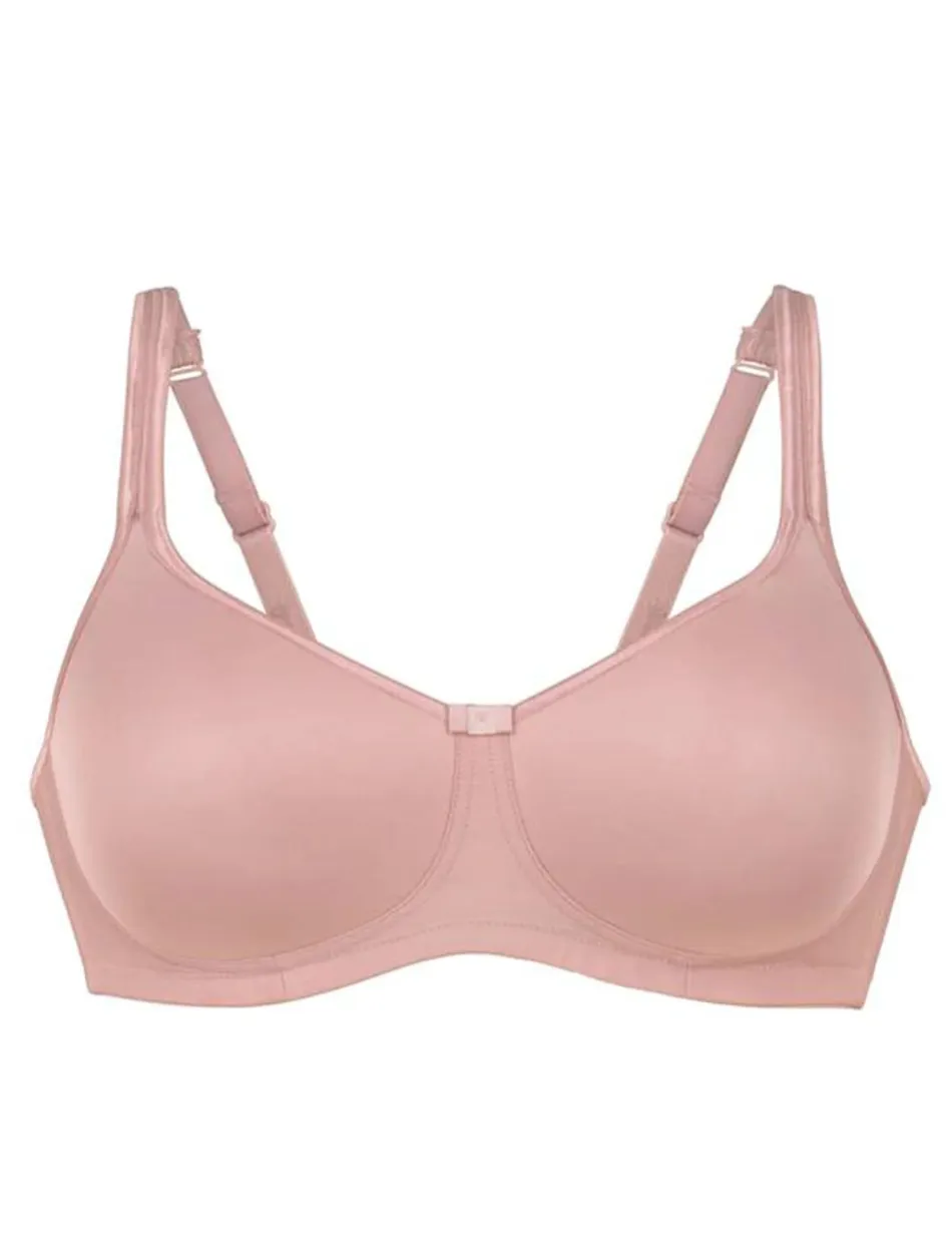 Anita Care Tonya Contour Padded WireFree Bra, Rosewood | Rose Pink Mastectomy Bra | Anita Tonya Mastectomy Bra