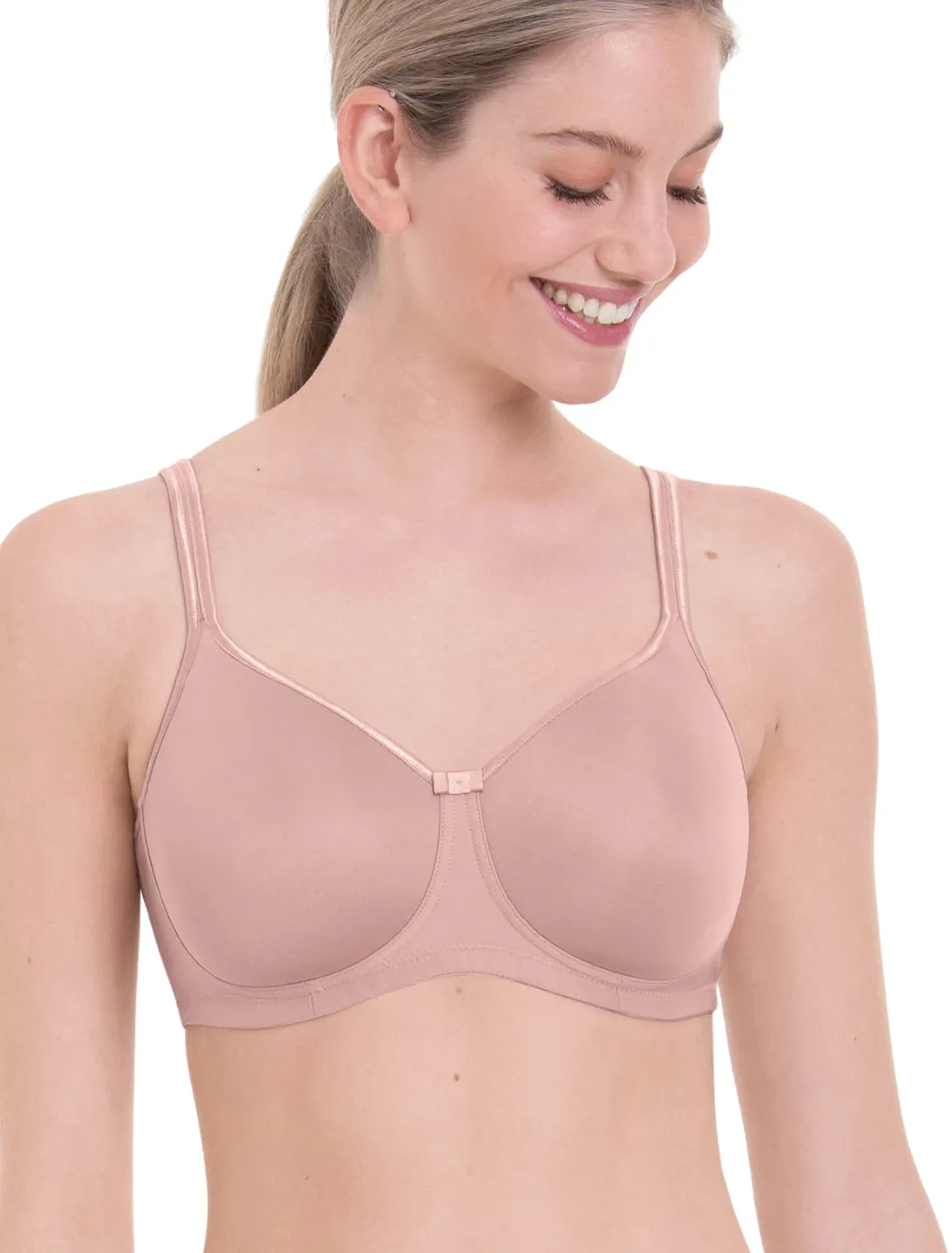 Anita Care Tonya Contour Padded WireFree Bra, Rosewood | Rose Pink Mastectomy Bra | Anita Tonya Mastectomy Bra