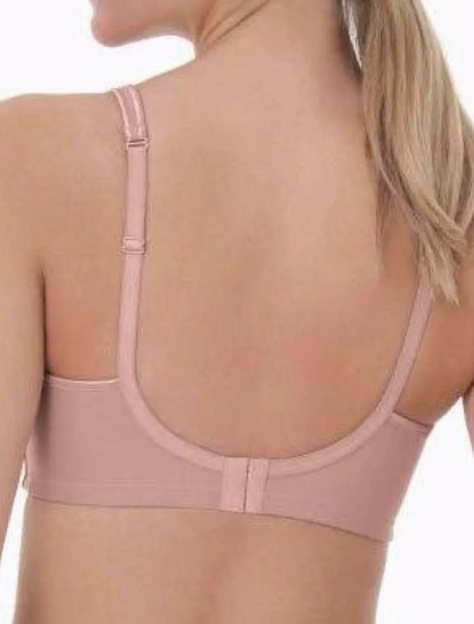 Anita Care Tonya Contour Padded WireFree Bra, Rosewood | Rose Pink Mastectomy Bra | Anita Tonya Mastectomy Bra