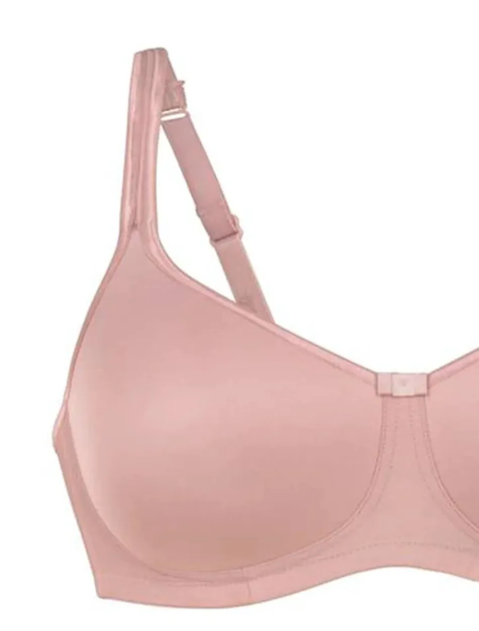 Anita Care Tonya Contour Padded WireFree Bra, Rosewood | Rose Pink Mastectomy Bra | Anita Tonya Mastectomy Bra