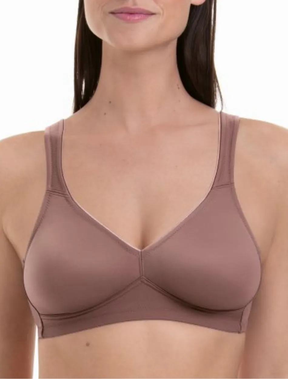 Anita Rosa Faia Twin Seamless Comfort Soft Cup Bra, Berry | Wireless Rosa Faia Bra | Berry Rosa Faia Twin Bra