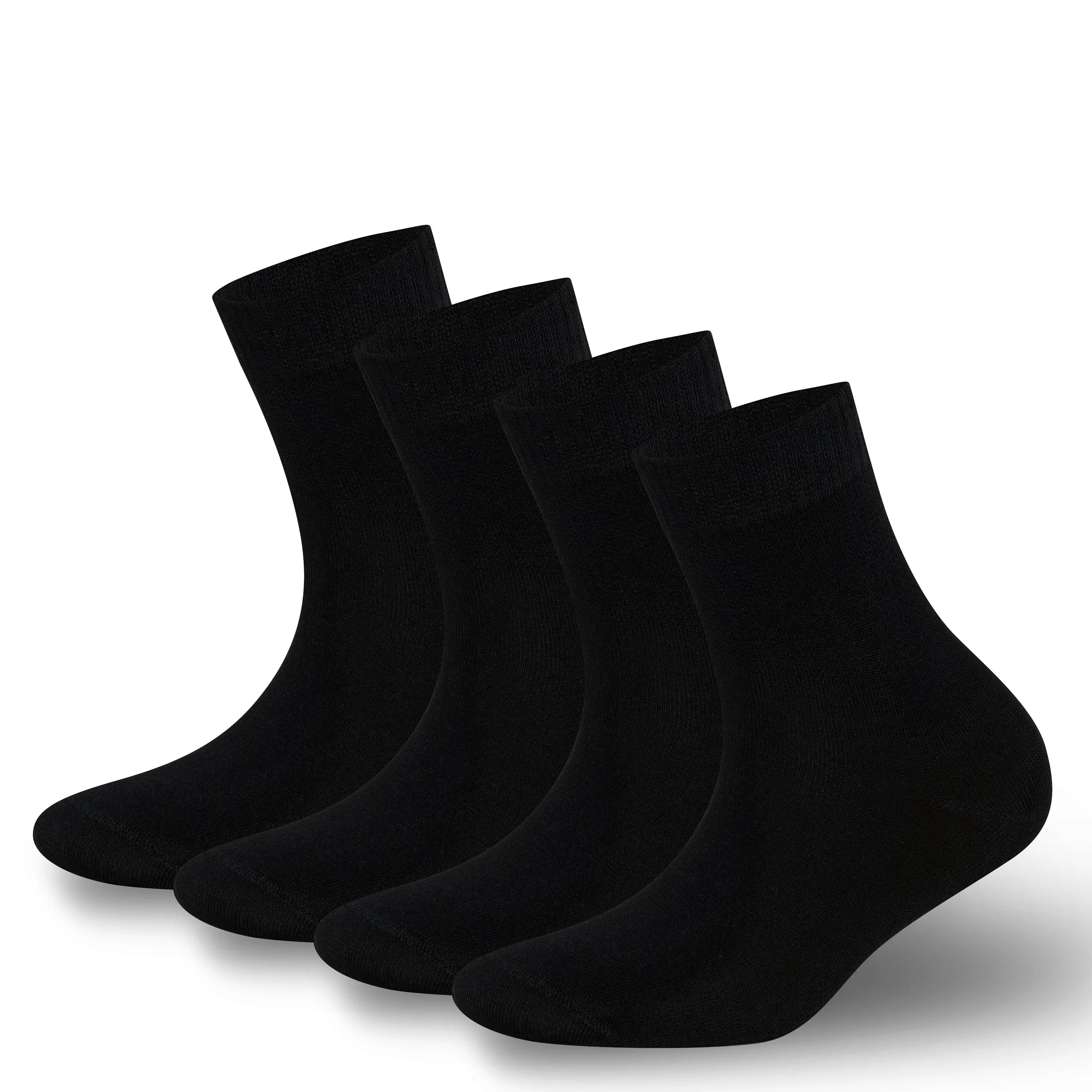 Bambooven Men’s & Women’s Diabetic Rayon Bamboo Ankle Socks (4 Pairs)