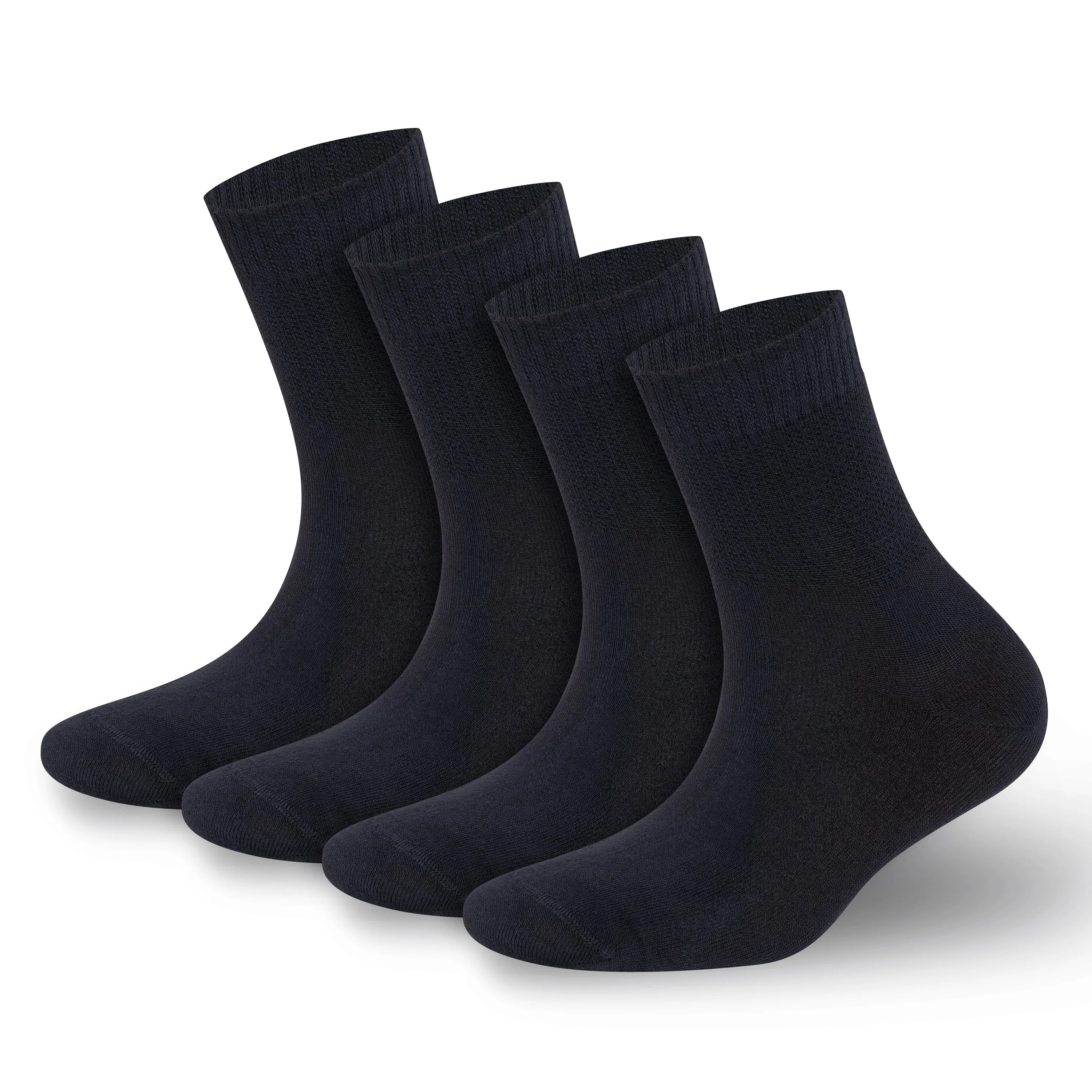 Bambooven Men’s & Women’s Diabetic Rayon Bamboo Ankle Socks (4 Pairs)