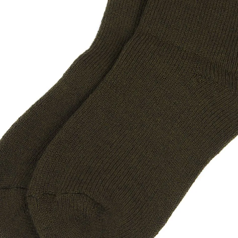 Barbour Socks, Wellington Calf/boot length  in Olive MSO0144OL71