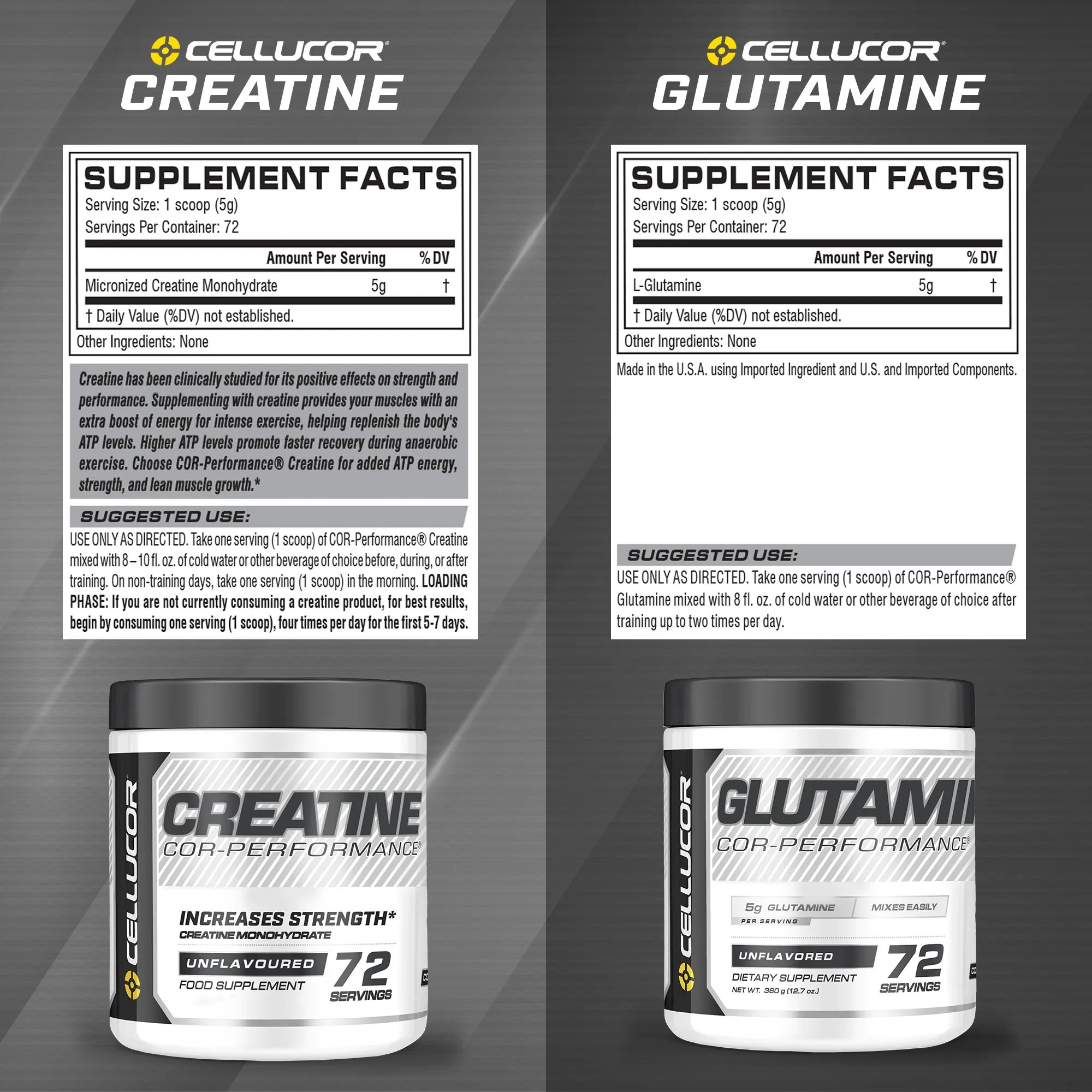 Cellucor Creatine   Glutamine Bundle