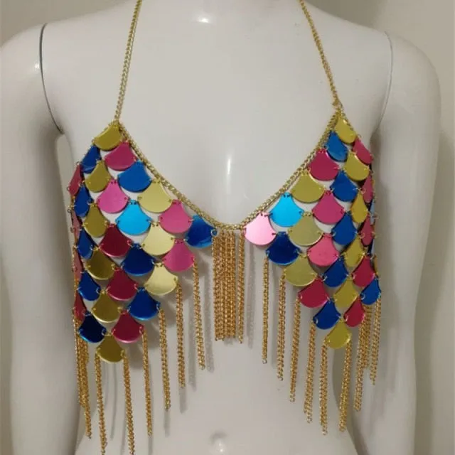 Chainmail Bra Or 9 Other Styles Coins Sequins Rhinestones Chain Mail Dangles We Have Them All Here Great For Coachella Festivals Raves Wear Them Under Or Over Clothes