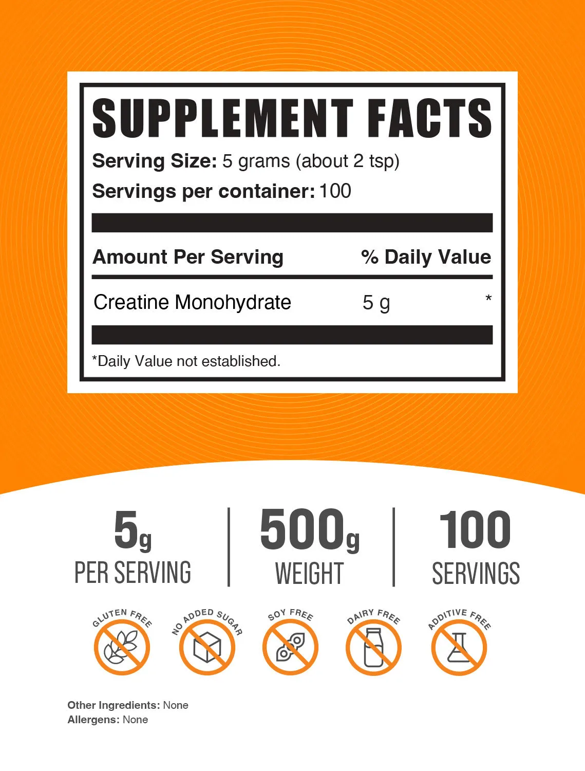 Creatine Monohydrate (Micronized) Powder