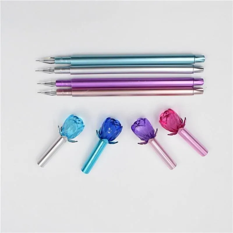 Crystal Flower Gel Pen