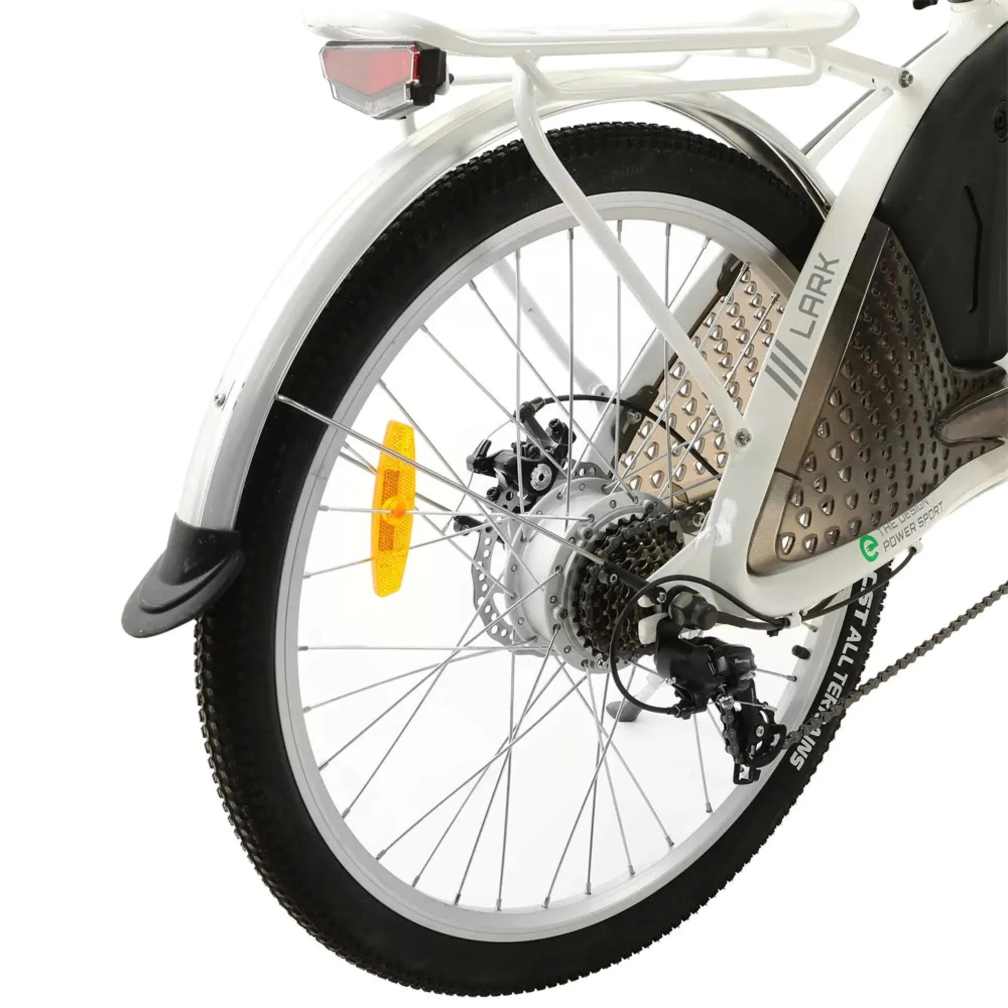 Ecotric 500W Lark Women's City Electric Bike - White