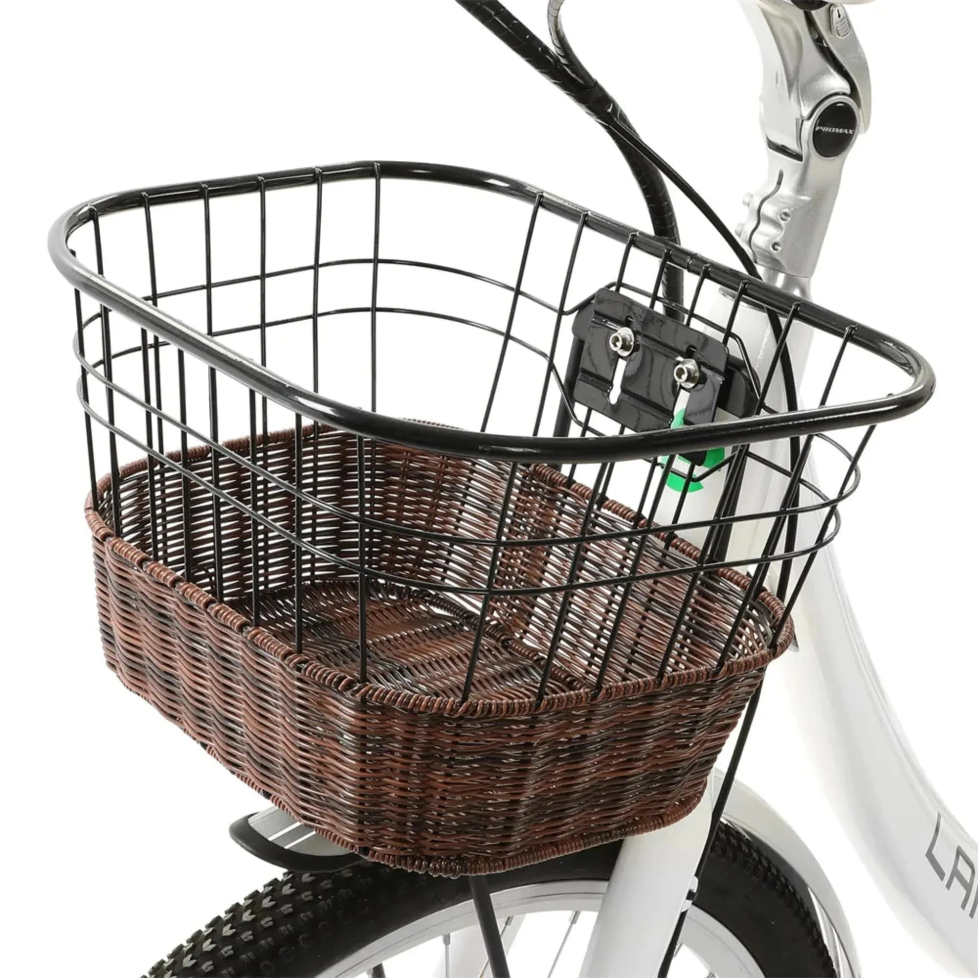 Ecotric 500W Lark Women's City Electric Bike - White