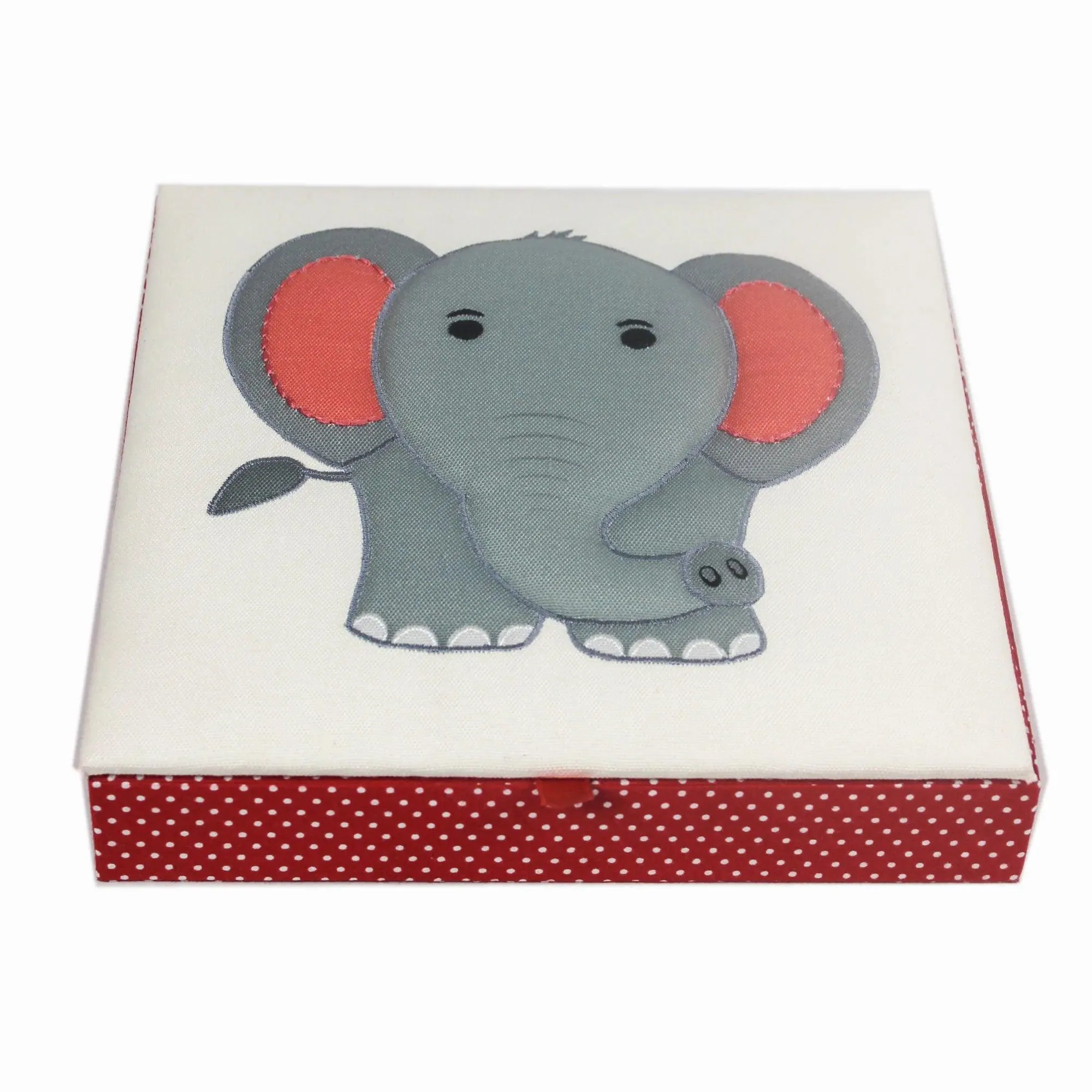 Elephant Design Set of 2 Book / Magazine Holder With Stationary Tray