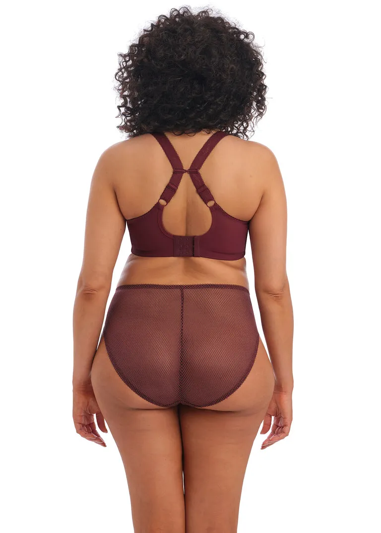 Elomi Charley High Leg Brief, Aubergine