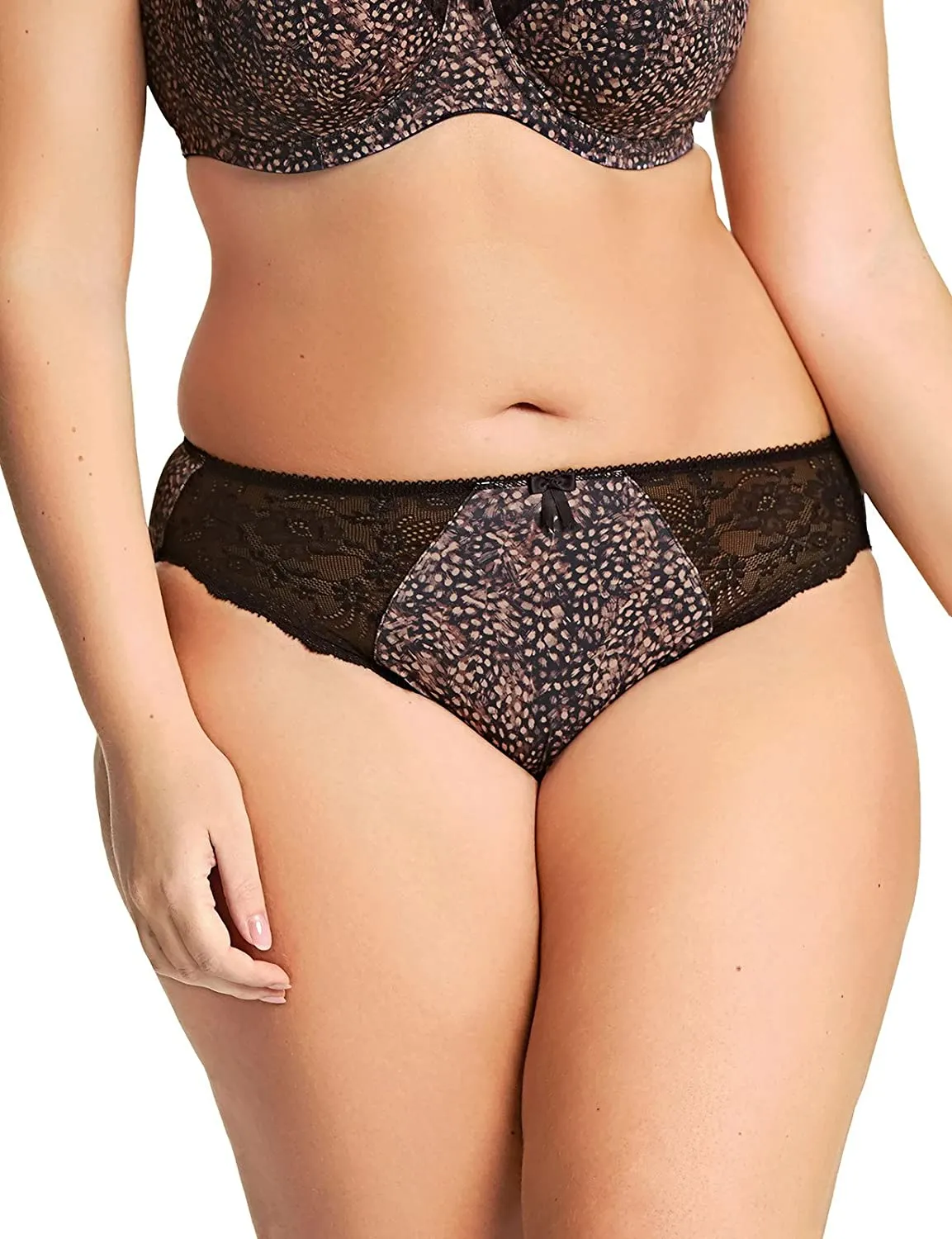 Elomi Morgan Brief Panties, Ebony