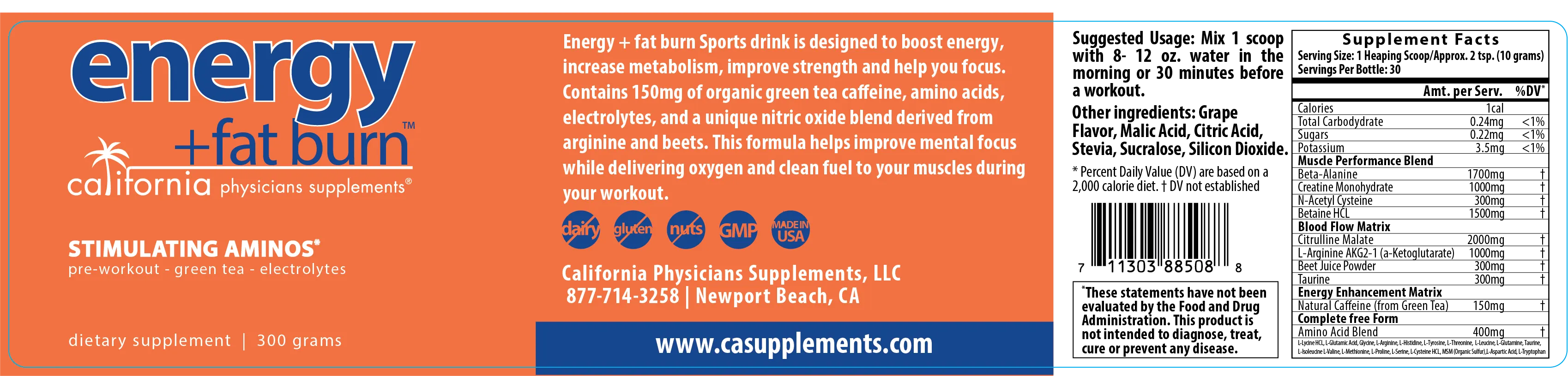 Energy   Fat Burn™ sports drink