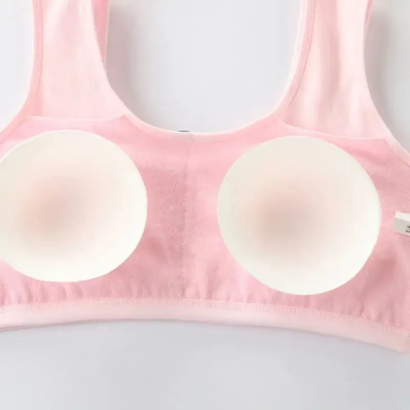 Girls Cotton Sponge Cup Bra With Removable Pad