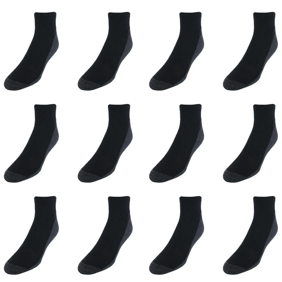 Hanes Men's X-Temp Cool Cushioned Ankle Socks (12 Pack)