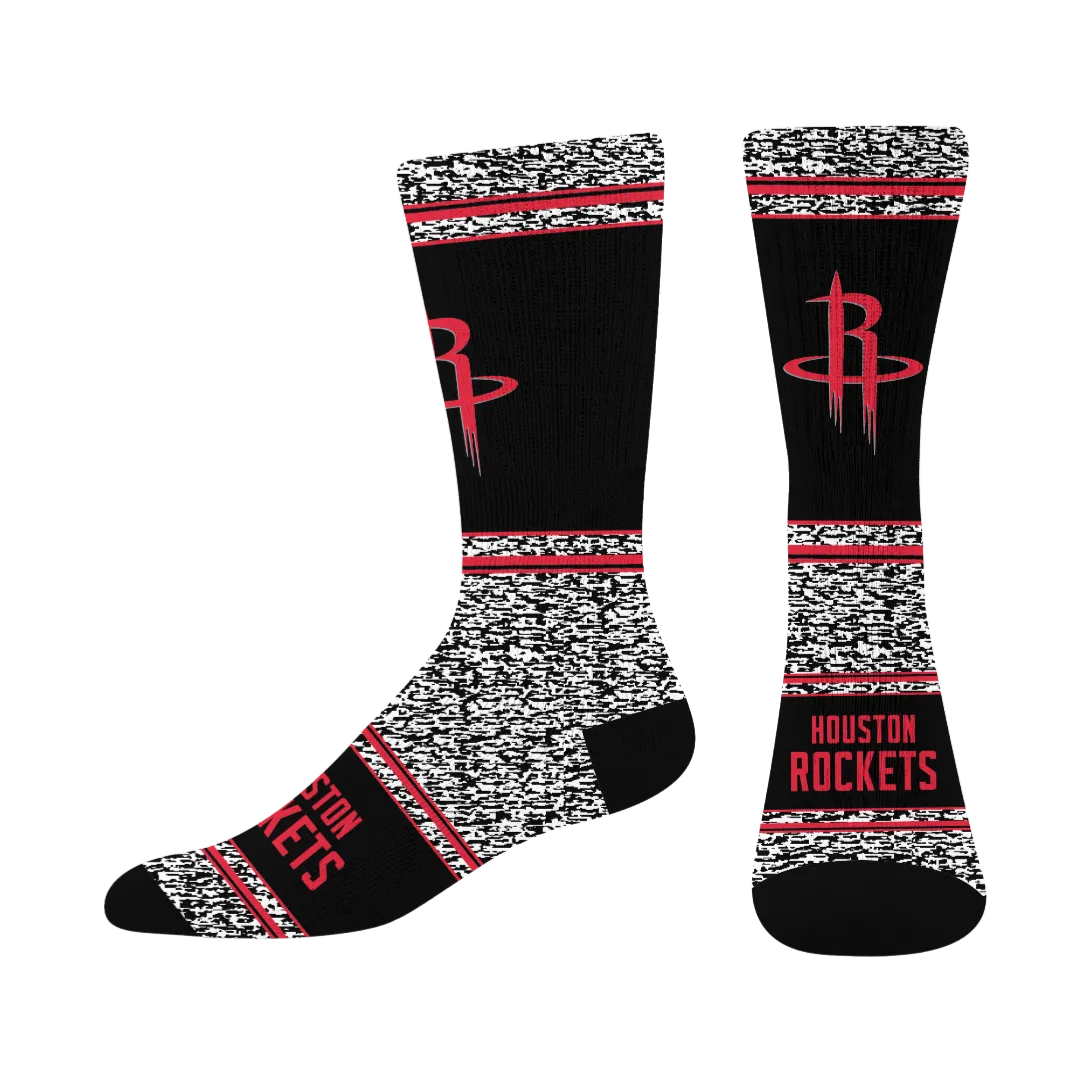 Houston Rockets For Bare Feet Tri-Stripe Socks