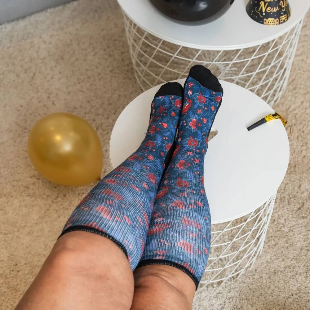 Indigo Crimson EasyStretch™  Socks