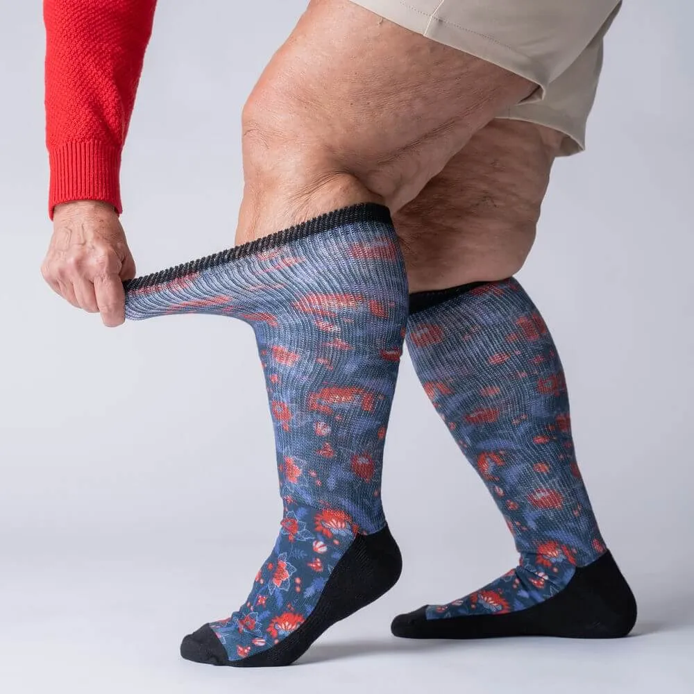 Indigo Crimson EasyStretch™  Socks