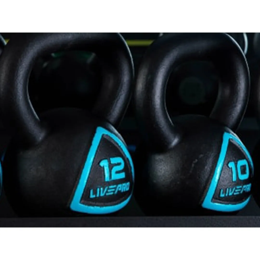 LivePro Kettlebell Black Blue 10KG - LP8041