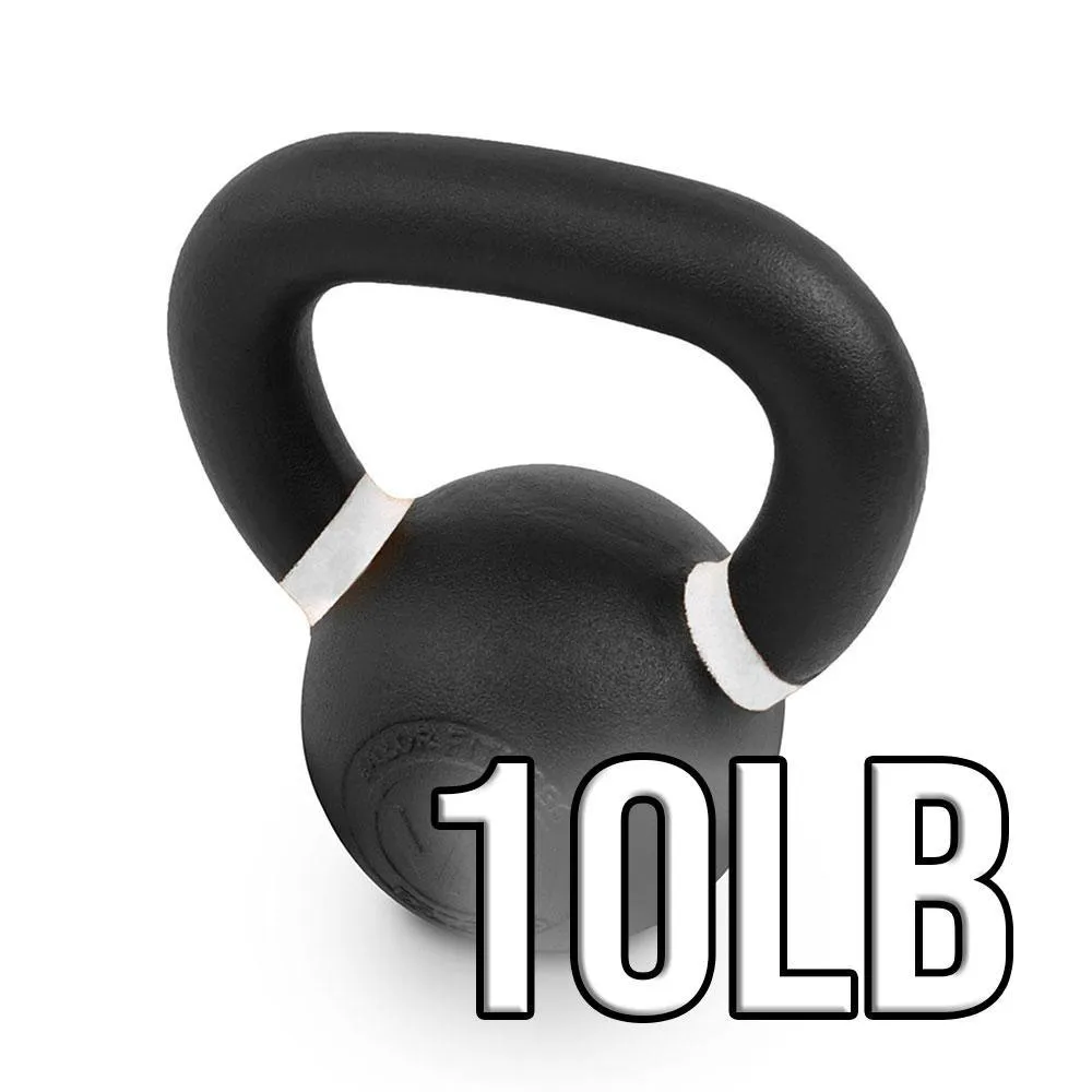 Powder Coated Cast Iron Kettlebells (10-70lbs)