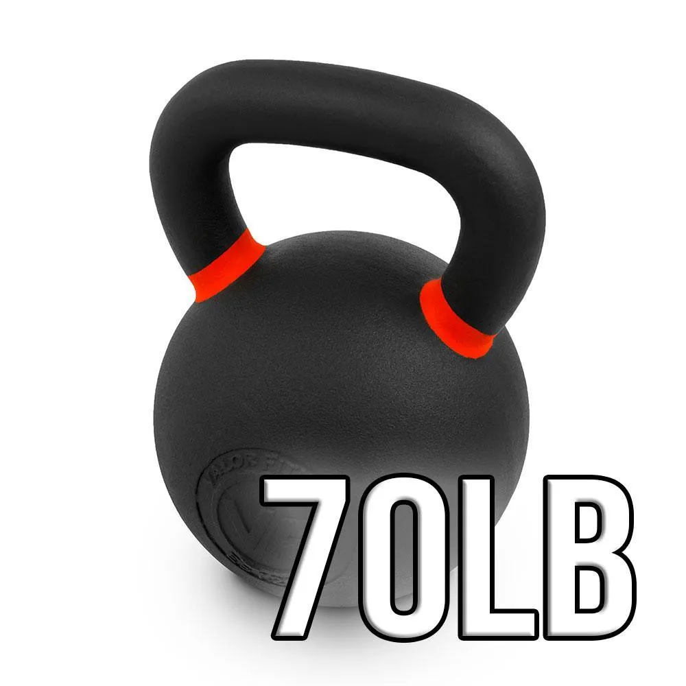 Powder Coated Cast Iron Kettlebells (10-70lbs)