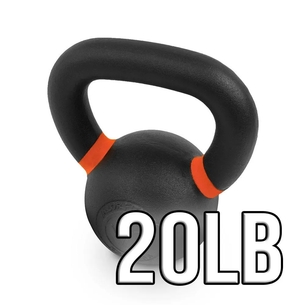 Powder Coated Cast Iron Kettlebells (10-70lbs)