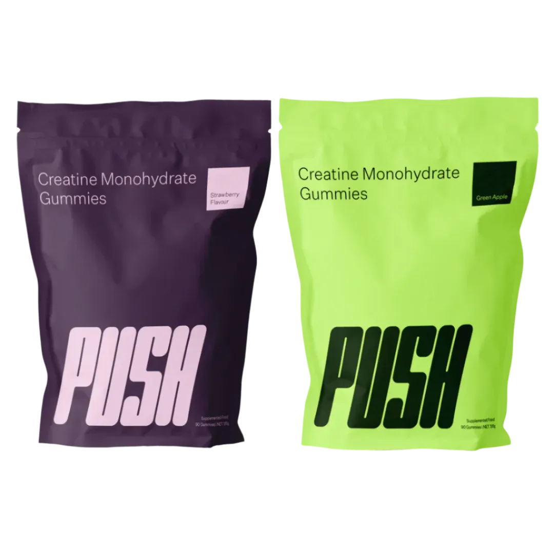 PUSH - Creatine Monohydrate Gummy Bundle - Strawberry & Apple