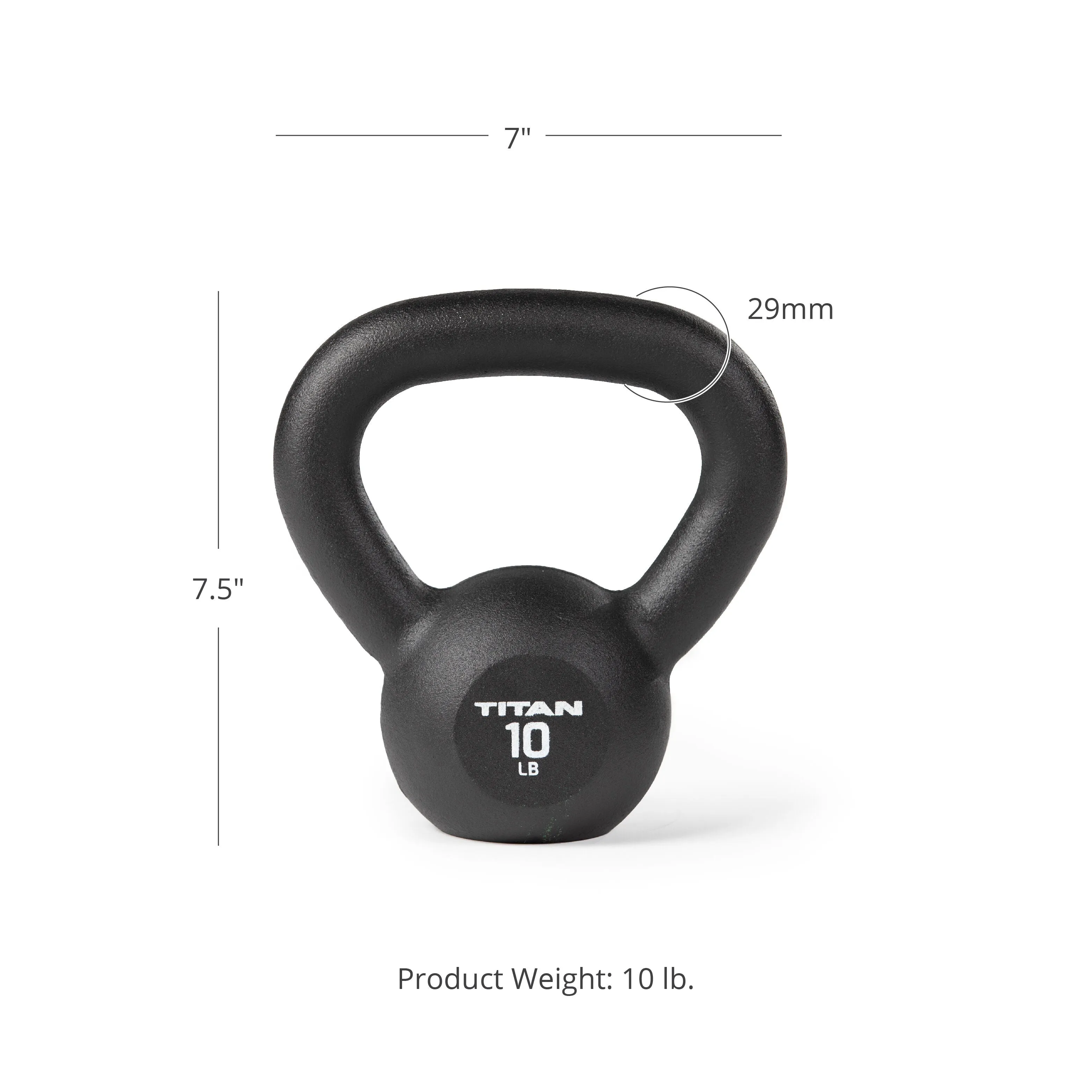 Scratch and Dent - 10 LB Cast Iron Kettlebell - FINAL SALE