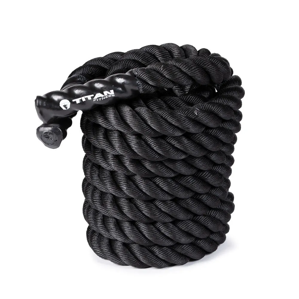 Scratch and Dent, 50' x 2" Black Poly Dacron Battle Rope