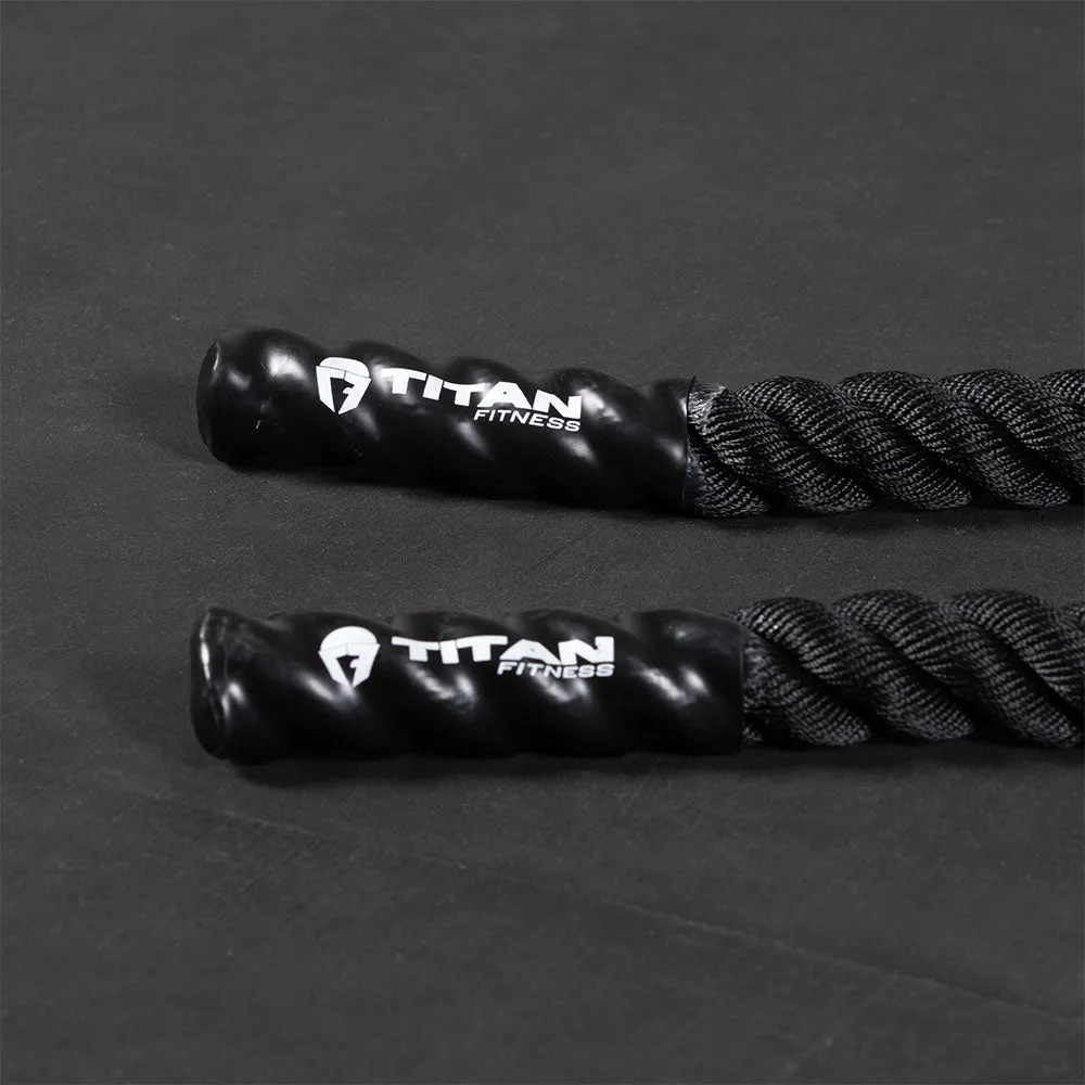 Scratch and Dent, 50' x 2" Black Poly Dacron Battle Rope