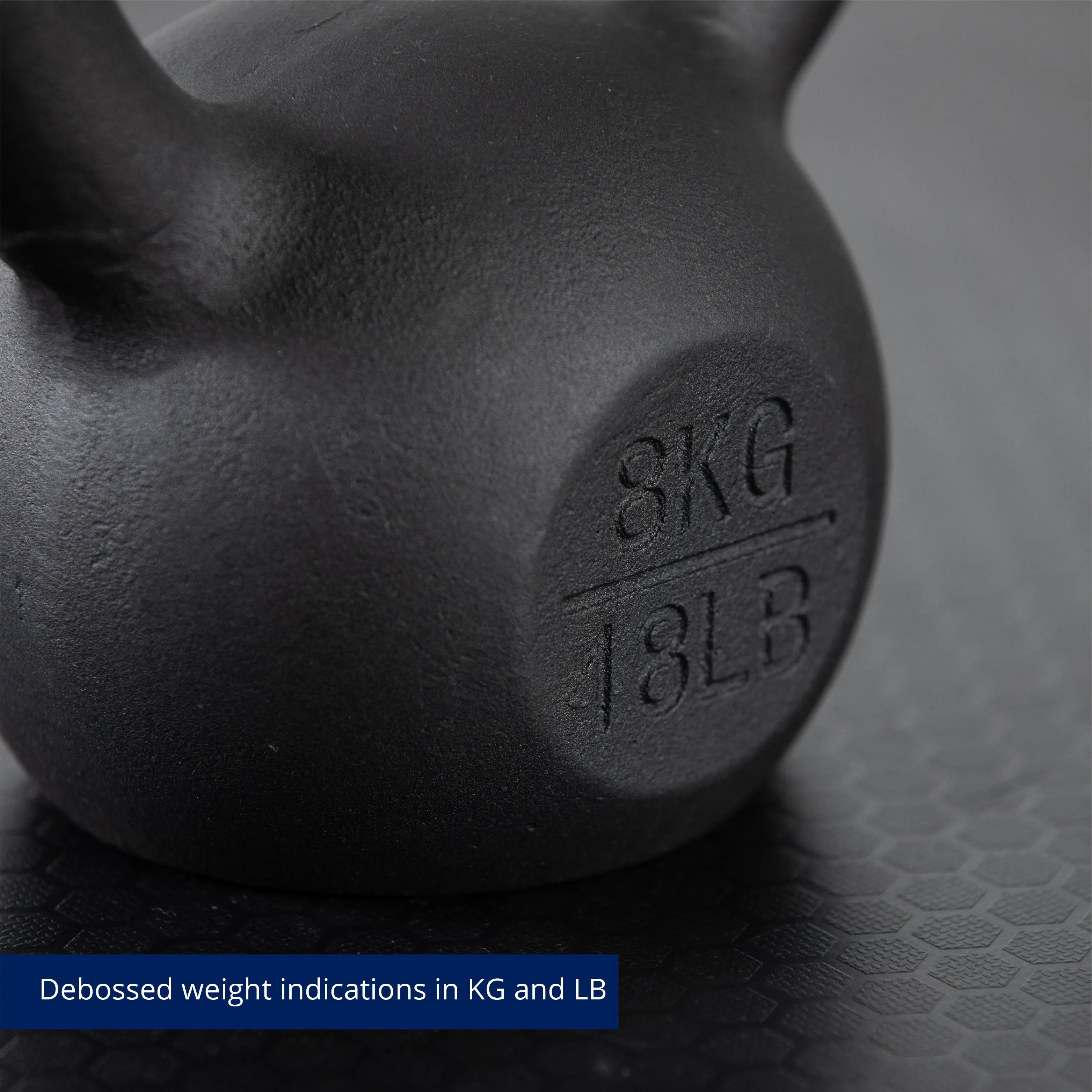 Scratch and Dent, 8 KG Cast Iron Kettlebell