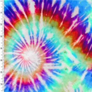 SP-NP2672 60's Tie-Dye Blues - Blue Red Purple Green active wear Nylon Spandex tricot