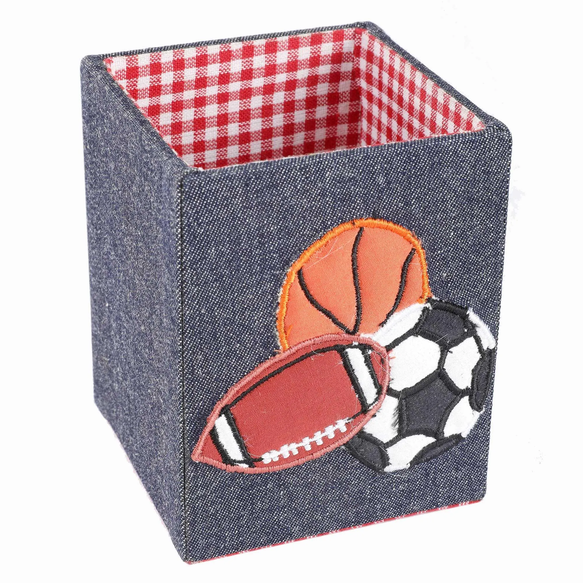 Sports Balls Set of 2 Stationary / Pen Holder