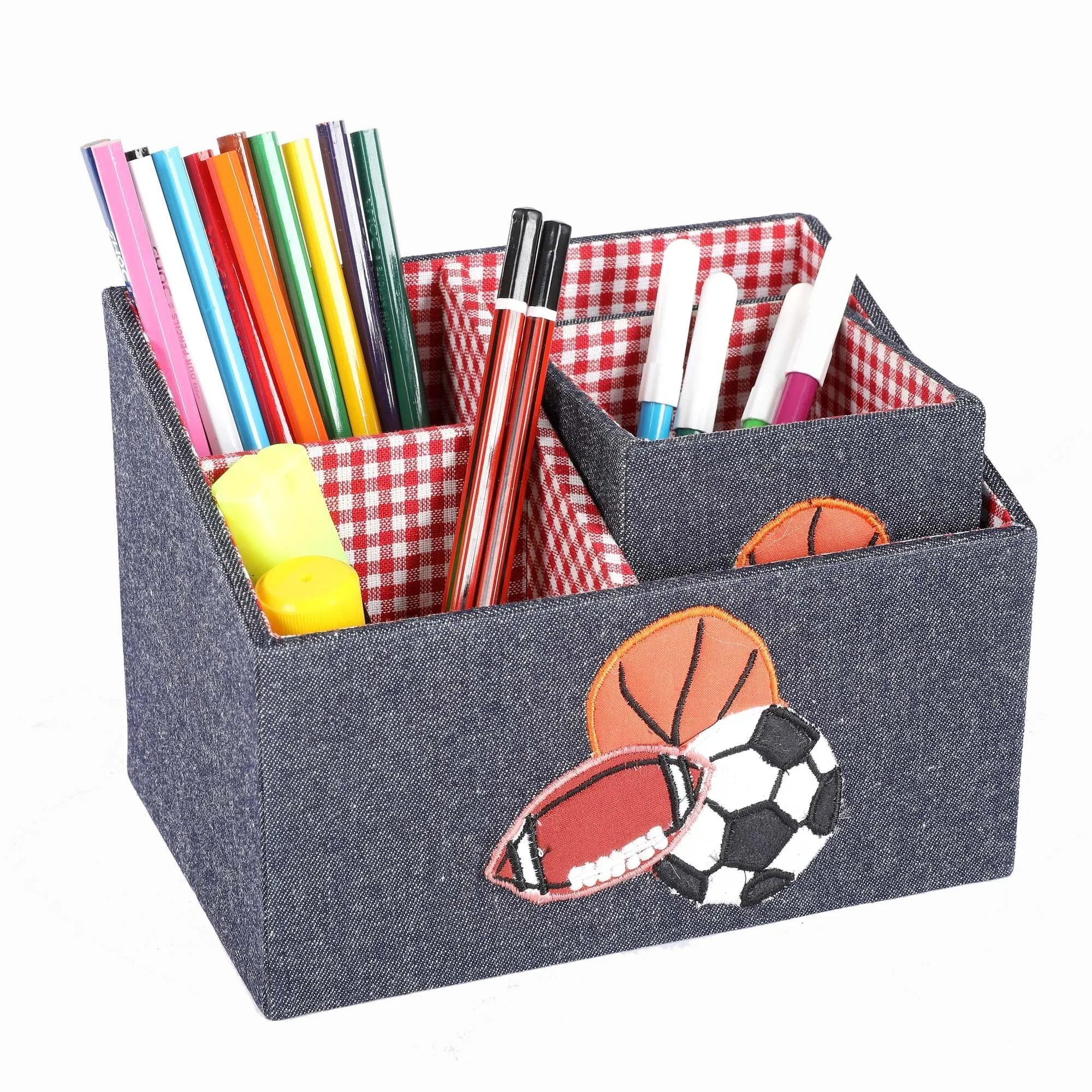 Sports Balls Set of 2 Stationary / Pen Holder