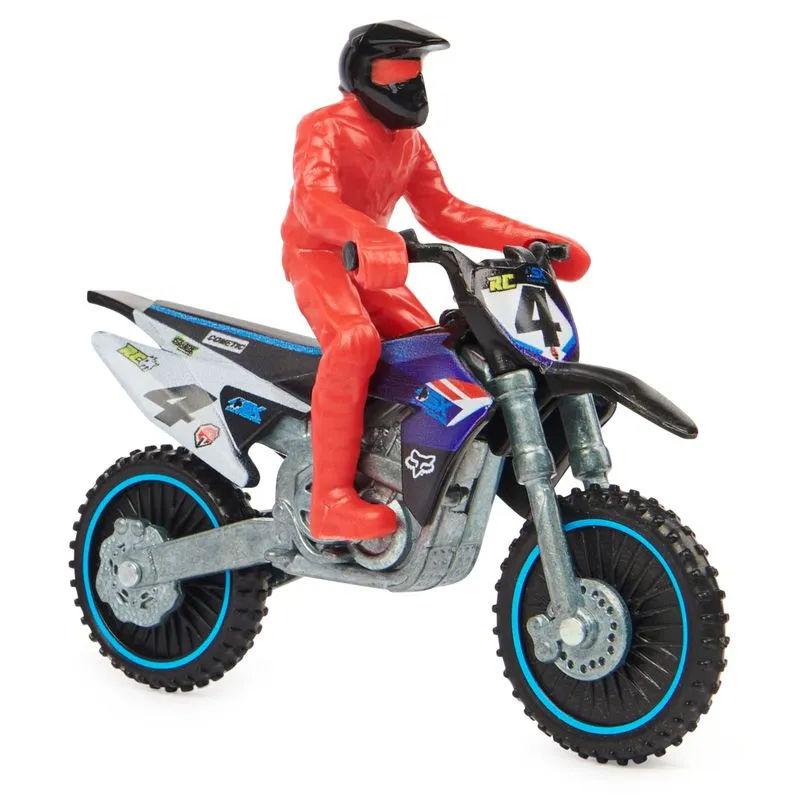 Supercross 1:24 Die Cast Motorcycle #4 Ricky Carmichael