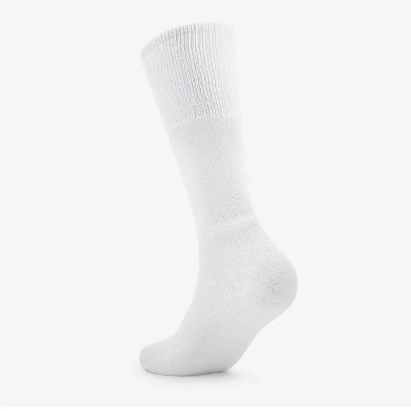 Thorlo TWD-11,13,15's White Western Boot Moderate Cushion Over-Calf Socks (USA MADE)