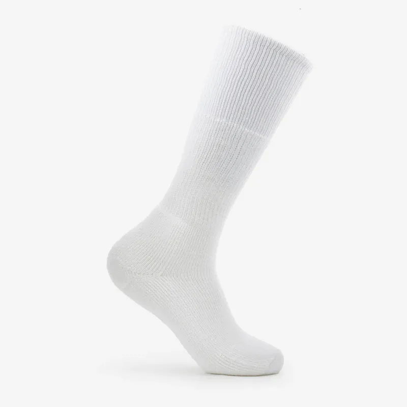 Thorlo TWD-11,13,15's White Western Boot Moderate Cushion Over-Calf Socks (USA MADE)