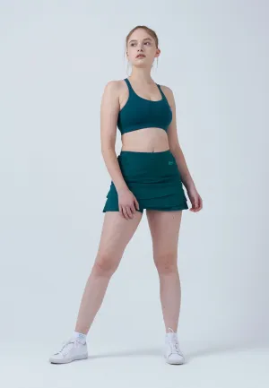 Tulip Tennis Skort with pockets, dark teal