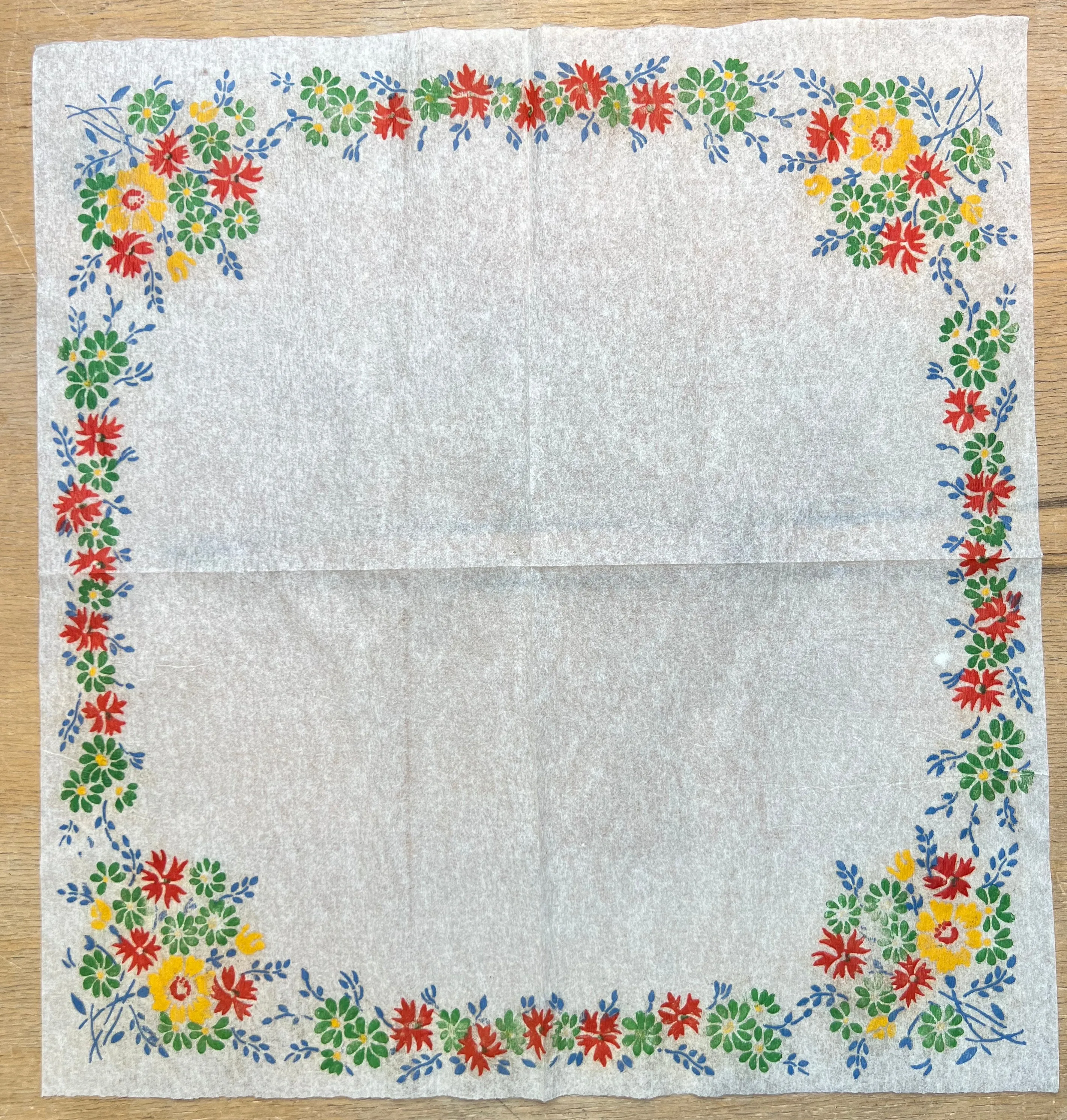 Vintage "Crowndale Table Stationary" ...Paper Napkins actually..20 of them.