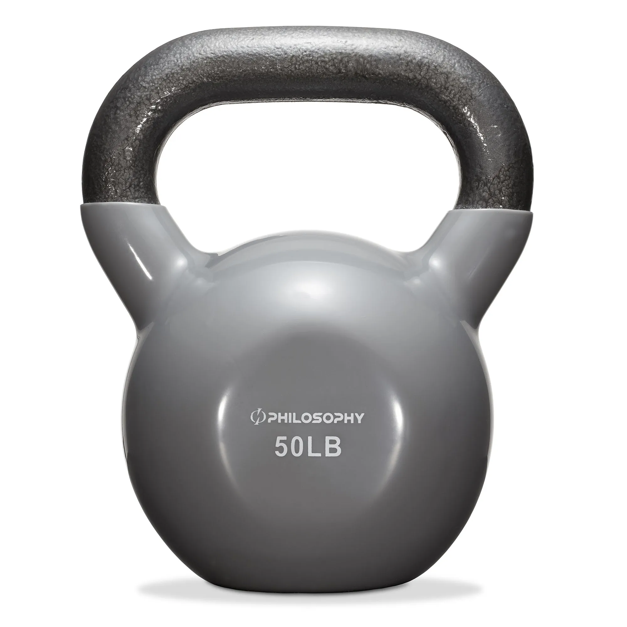 Vinyl Coated Cast Iron Kettlebell, 5 lbs to 50 Pound Weights