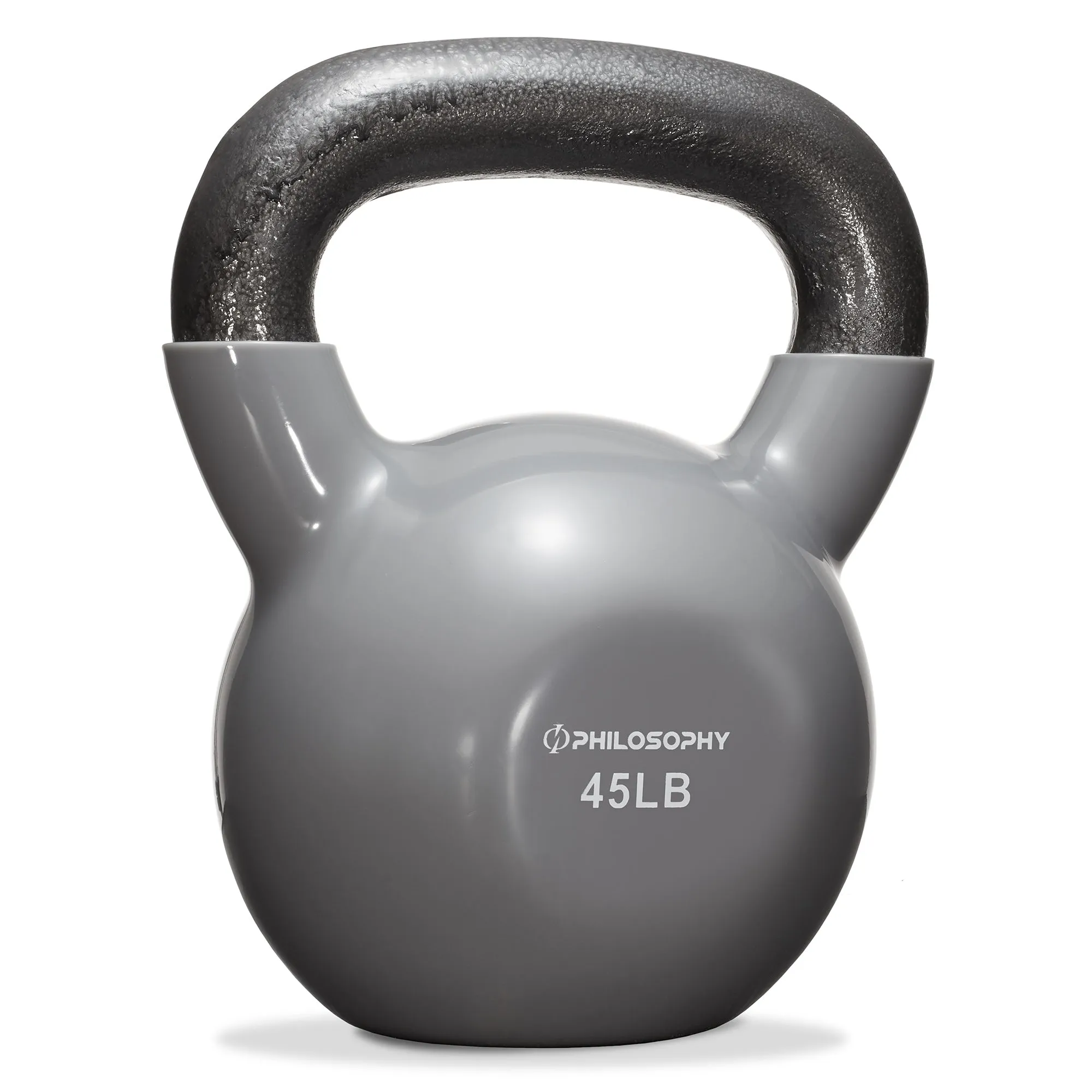 Vinyl Coated Cast Iron Kettlebell, 5 lbs to 50 Pound Weights