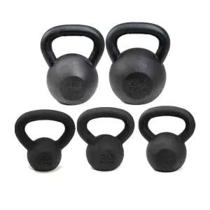 VTX 10 lb to 50 lb 5 piece Cast Iron Kettlebell Set